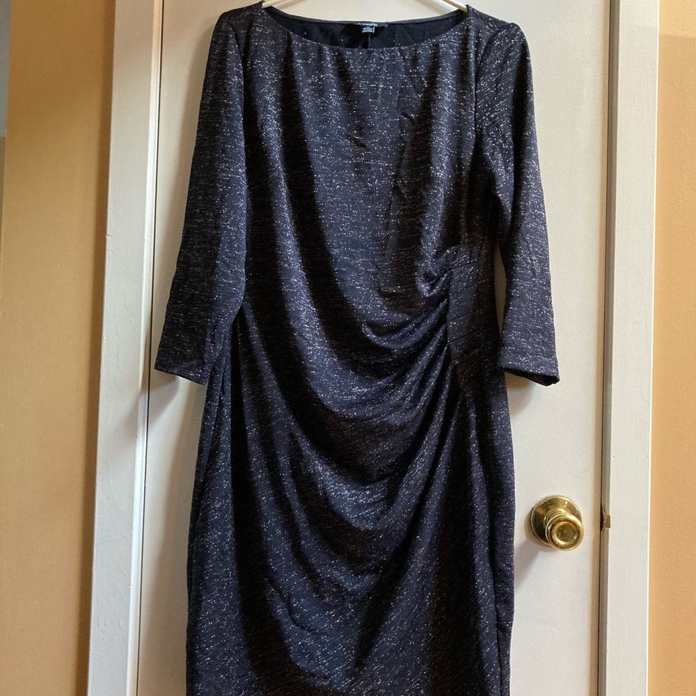 Black Sparkle Sheath Dress-Large